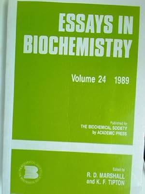 Bild des Verkufers fr Essays in Biochemistry. Volume 24. 1989. zum Verkauf von Plurabelle Books Ltd