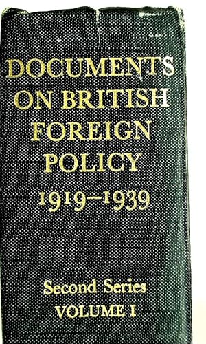 Seller image for Documents on British Foreign Policy, 1919 - 1939. Second Series, Volume 1 only. for sale by Plurabelle Books Ltd