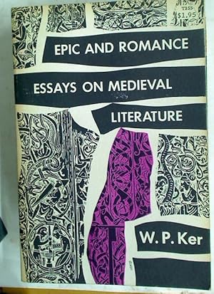 Bild des Verkufers fr Epic and Romance. Essays on Medieval Literature. zum Verkauf von Plurabelle Books Ltd