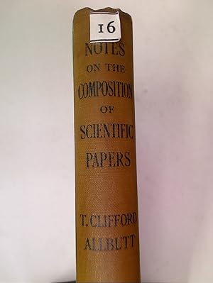 Bild des Verkufers fr Notes on the Composition of Scientific Papers. zum Verkauf von Plurabelle Books Ltd