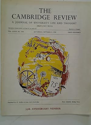 Cambridge Review. A Journal of University Life and Thought. 75th Anniversary Number. Saturday, Oc...