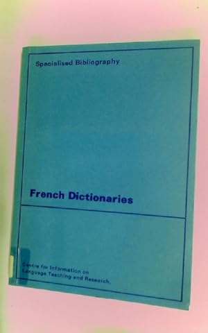 Bild des Verkufers fr French Dictionaries. zum Verkauf von Plurabelle Books Ltd