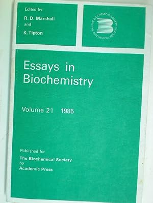Bild des Verkufers fr Essays in Biochemistry. Volume 21. 1985. zum Verkauf von Plurabelle Books Ltd