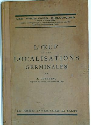 Bild des Verkufers fr L'Oeuf et ses Localisations Germinales. zum Verkauf von Plurabelle Books Ltd