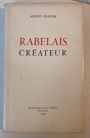 Seller image for Rabelais Crateur. for sale by Plurabelle Books Ltd
