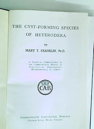 Immagine del venditore per The Cyst-Forming Species of Heterodera. venduto da Plurabelle Books Ltd