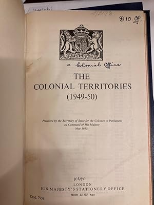 Bild des Verkufers fr The Colonial Territories 1949-1950. zum Verkauf von Plurabelle Books Ltd