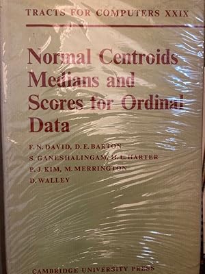 Seller image for Normal Centroids, Medians and Scores for Ordinal Data. for sale by Plurabelle Books Ltd