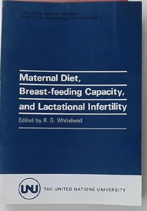 Immagine del venditore per Maternal Diet, Breast-Feeding Capacity, and Lactational Infertility. venduto da Plurabelle Books Ltd