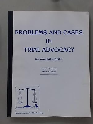 Bild des Verkufers fr Problems and Cases in Trial Advocacy. Bar Association Edition. zum Verkauf von Plurabelle Books Ltd
