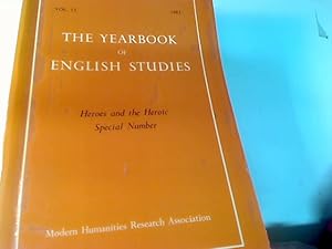 Bild des Verkufers fr Year Book of English Studies: Volume 12, 1982. Special Number: Heroes and the Heroic. zum Verkauf von Plurabelle Books Ltd