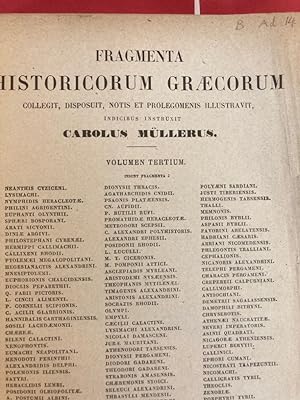 Fragmenta Historicorum Graecorum, Volume 3.