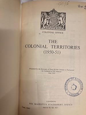 Bild des Verkufers fr The Colonial Territories 1950-1951. zum Verkauf von Plurabelle Books Ltd