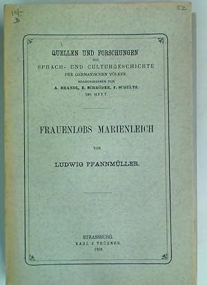 Imagen del vendedor de Frauenlobs Marienleich. a la venta por Plurabelle Books Ltd