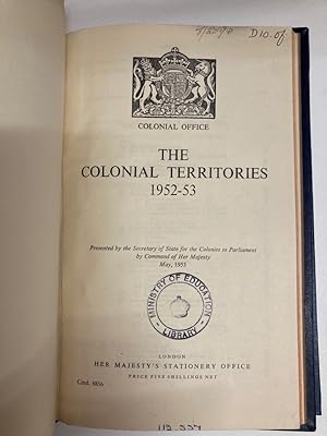 Bild des Verkufers fr The Colonial Territories 1952-1953. zum Verkauf von Plurabelle Books Ltd