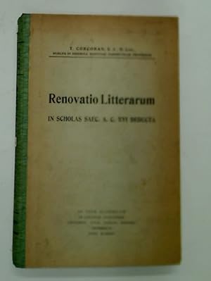 Seller image for Renovatio Litterarum in Scholas Saec. A.C. XVI Deducta. for sale by Plurabelle Books Ltd