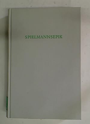 Bild des Verkufers fr Spielmannsepik. zum Verkauf von Plurabelle Books Ltd