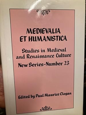 Bild des Verkufers fr Medievalia et Humanistica, Vol 23. zum Verkauf von Plurabelle Books Ltd
