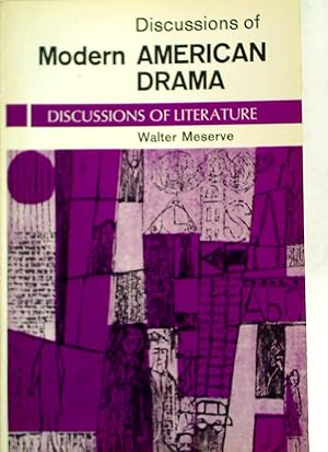 Bild des Verkufers fr Discussions of Modern American Drama. zum Verkauf von Plurabelle Books Ltd