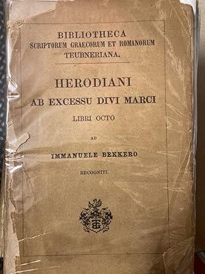 Seller image for Herodiani ab Excessu Divi Marci Libri Octo. for sale by Plurabelle Books Ltd