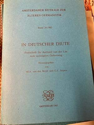 Immagine del venditore per In Diutscher Diute: Festschrift fr Anthony van der Lee zum Sechzigsten Geburtstag. venduto da Plurabelle Books Ltd