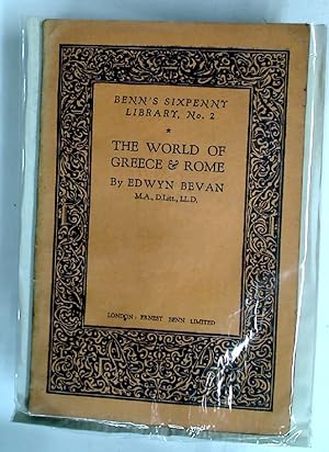 Bild des Verkufers fr The World of Greece and Rome. zum Verkauf von Plurabelle Books Ltd