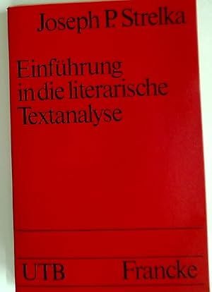 Bild des Verkufers fr Einfhrung in die literarische Textanalyse. zum Verkauf von Plurabelle Books Ltd