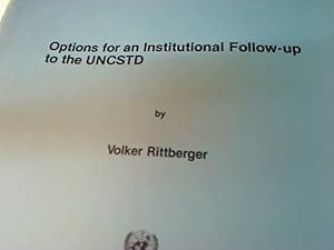 Bild des Verkufers fr Options for an Institutional Follow-Up to the UNCSTD. zum Verkauf von Plurabelle Books Ltd