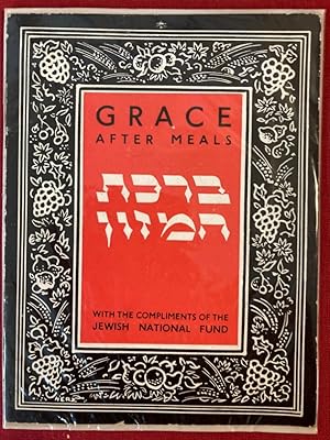 Image du vendeur pour Grace after Meals. Jewish National Fund. mis en vente par Plurabelle Books Ltd