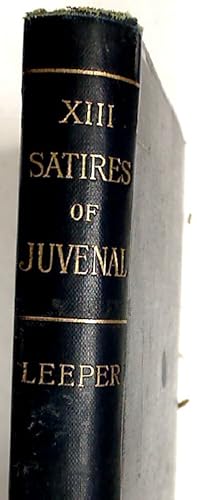 Immagine del venditore per Thirteen Satires of Juvenal. venduto da Plurabelle Books Ltd