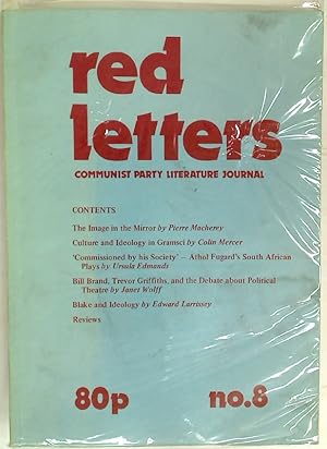 Seller image for Red Letters. Communist Party Literature Journal. No 8. for sale by Plurabelle Books Ltd