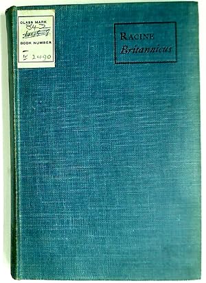 Image du vendeur pour Britannicus. Edited by H J Chaytor. mis en vente par Plurabelle Books Ltd