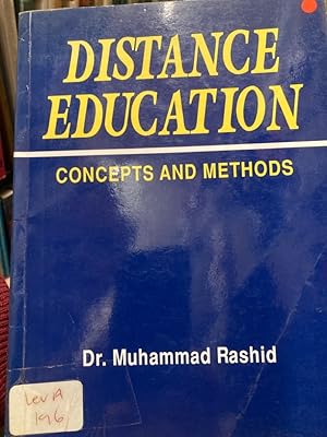 Immagine del venditore per Distance Education: Concepts and Methods. venduto da Plurabelle Books Ltd