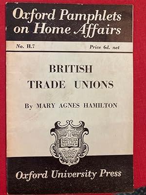 Bild des Verkufers fr British Trade Unions. zum Verkauf von Plurabelle Books Ltd