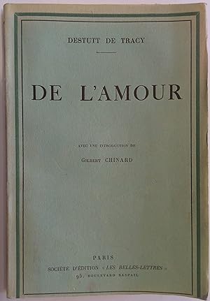 Bild des Verkufers fr De l'Amour. zum Verkauf von Plurabelle Books Ltd