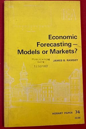 Bild des Verkufers fr Economic Forecasting - Models or Markets? zum Verkauf von Plurabelle Books Ltd