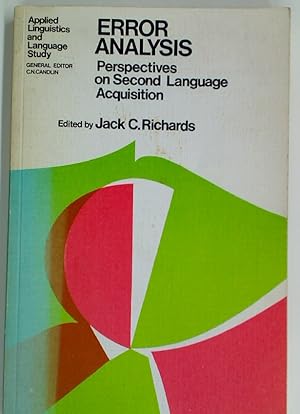 Imagen del vendedor de Error Analysis: Perspectives on Second Language Acquisition. a la venta por Plurabelle Books Ltd