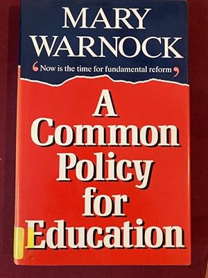 Seller image for A Common Policy for Education. for sale by Plurabelle Books Ltd