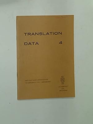 A Translational Assessment of the Suffix -tje. (Translation Data 4. - Instituut voor Vertaalkunde)
