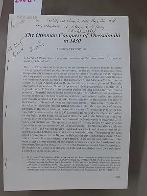 Seller image for The Ottoman Conquest of Thessaloniki in 1430. for sale by Plurabelle Books Ltd
