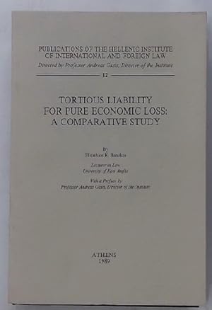 Tortious Liability for Pure Economic Loss: A Comparative Study.