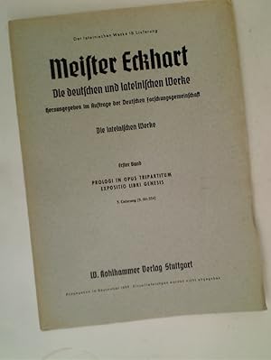 Die lateinischen Werke. Volume 1, Lieferung 1 - 12 in 7 parts.