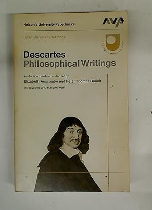 Bild des Verkufers fr Descartes. Philosophical Writings. zum Verkauf von Plurabelle Books Ltd