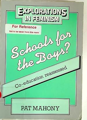 Seller image for Schools For Boys? Co - Education Reassessed. for sale by Plurabelle Books Ltd