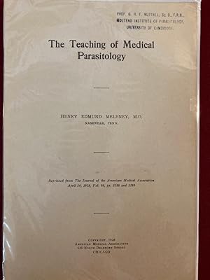 Seller image for The Teaching of Medical Parasitology. Offprint, Journal of the American Medical Association 90. for sale by Plurabelle Books Ltd