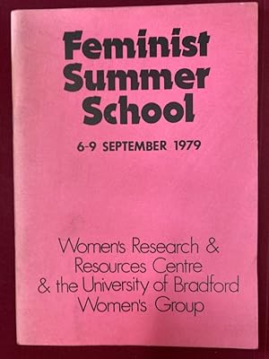 Seller image for Feminist Summer School. 6 - 9 September 1979. for sale by Plurabelle Books Ltd