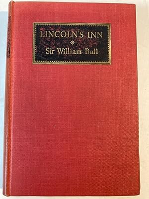 Bild des Verkufers fr Lincoln's Inn: It's History and Traditions. zum Verkauf von Plurabelle Books Ltd