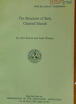 Bild des Verkufers fr The Structure of Sark, Channel Islands. zum Verkauf von Plurabelle Books Ltd