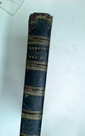 Bild des Verkufers fr The History of Henry Esmond, Esq. Volume 3 ONLY. zum Verkauf von Plurabelle Books Ltd