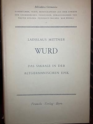 Seller image for Wurd - Das Sakrale in der altgemanischen Epik. for sale by Plurabelle Books Ltd